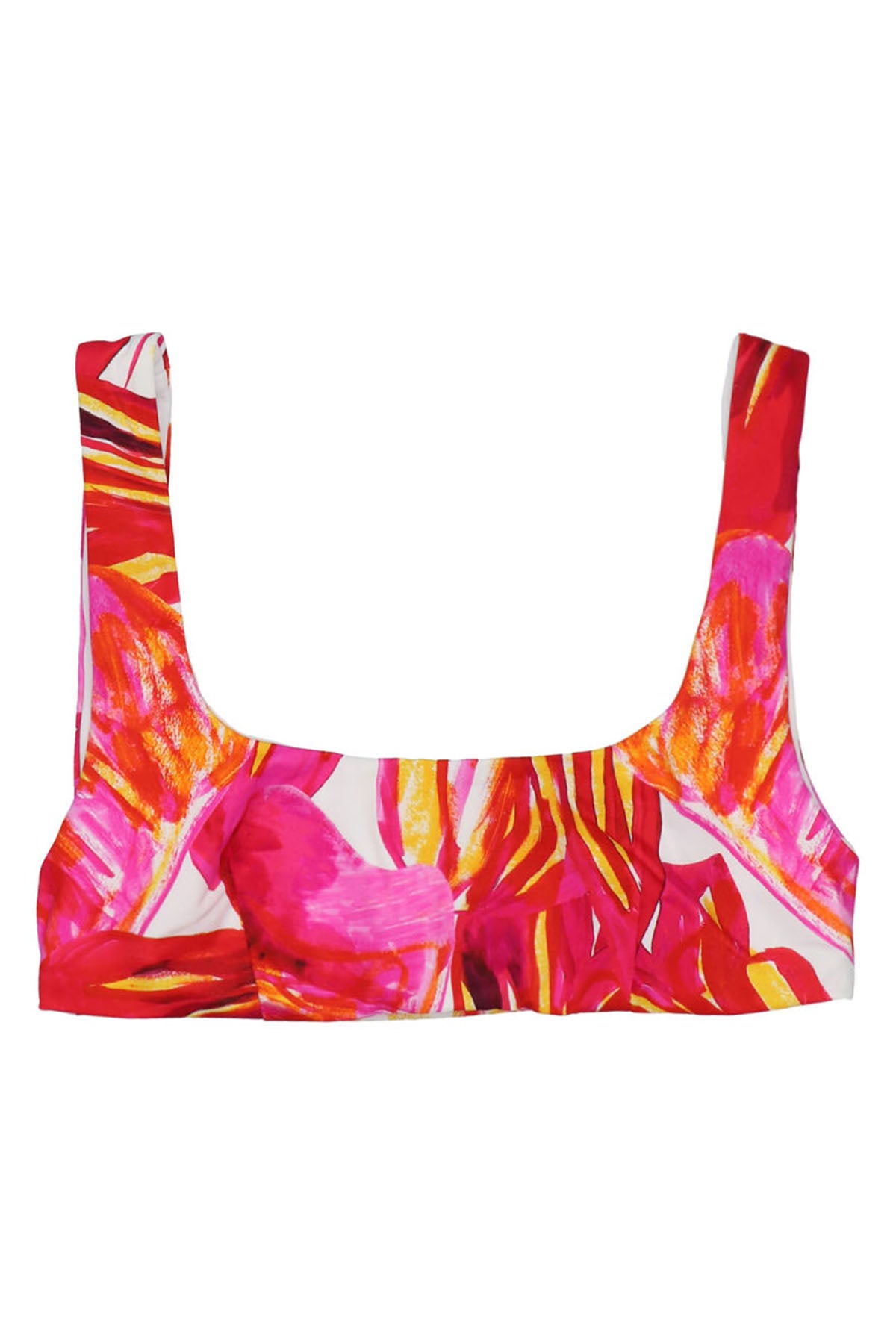 LOUISA BALLOU S scoop bikini top in a stretch fabric