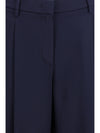 pleated silk pants