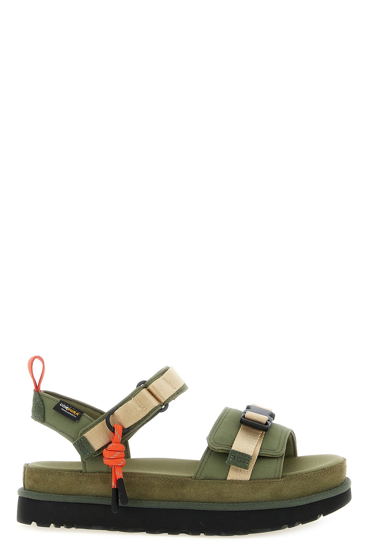 UGG 40 goldenstar wildwood suede and cordura® ultralite fabric sandals