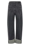 the half pipe cuff mother jeans redefine the casual silhouette through bold prop