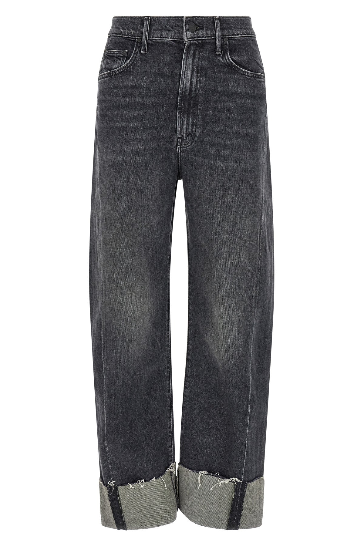 MOTHER 24 the half pipe cuff mother jeans redefine the casual silhouette through bold prop