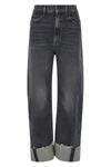 the half pipe cuff mother jeans redefine the casual silhouette through bold prop