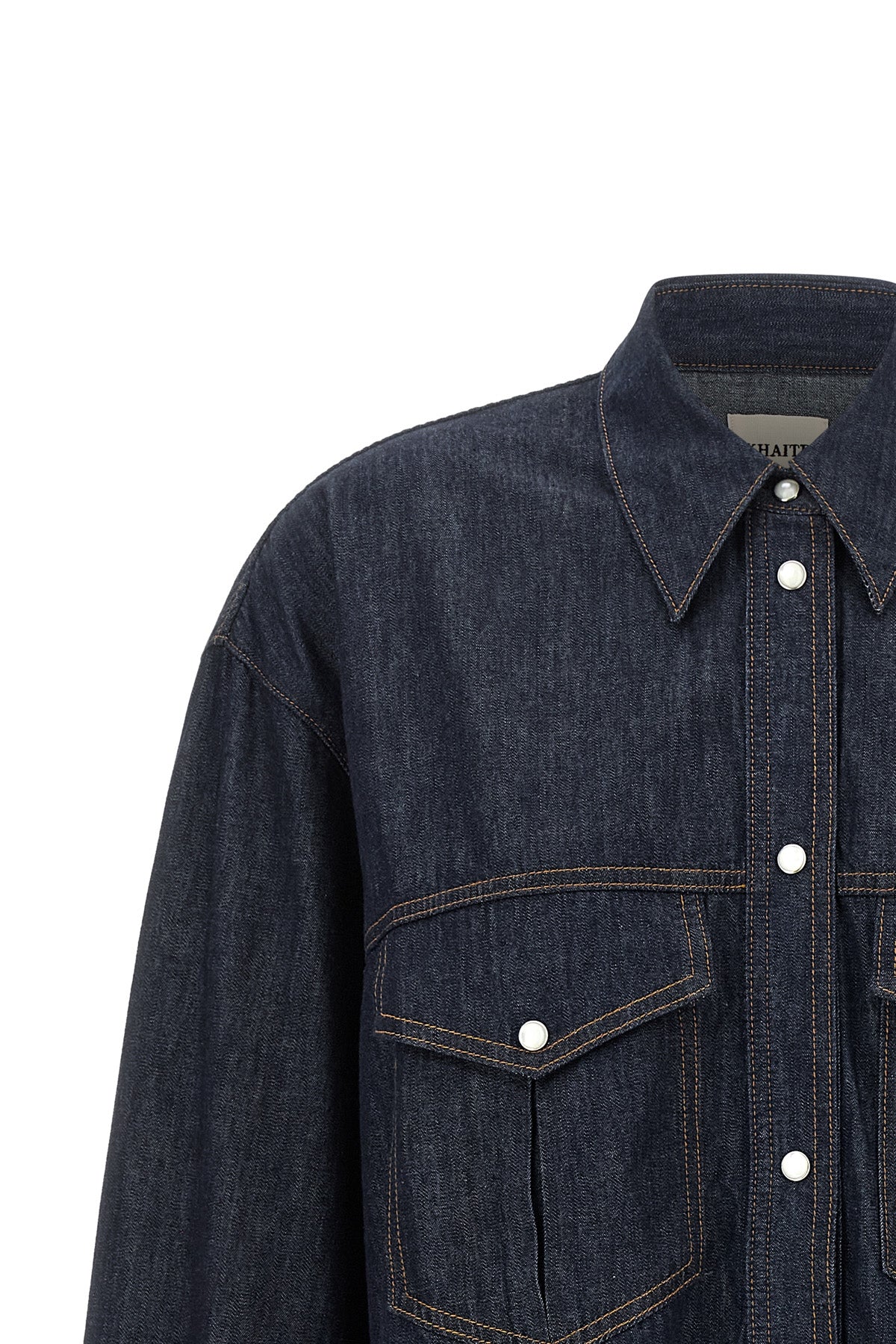 the christensen khaite shirt redefines a classic workwear silhouette through r