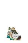 gel-quantum kinetic sneakers in synthetic leather and mesh fabric