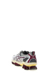gel-quantum kinetic synthetic leather and mesh fabric sneakers