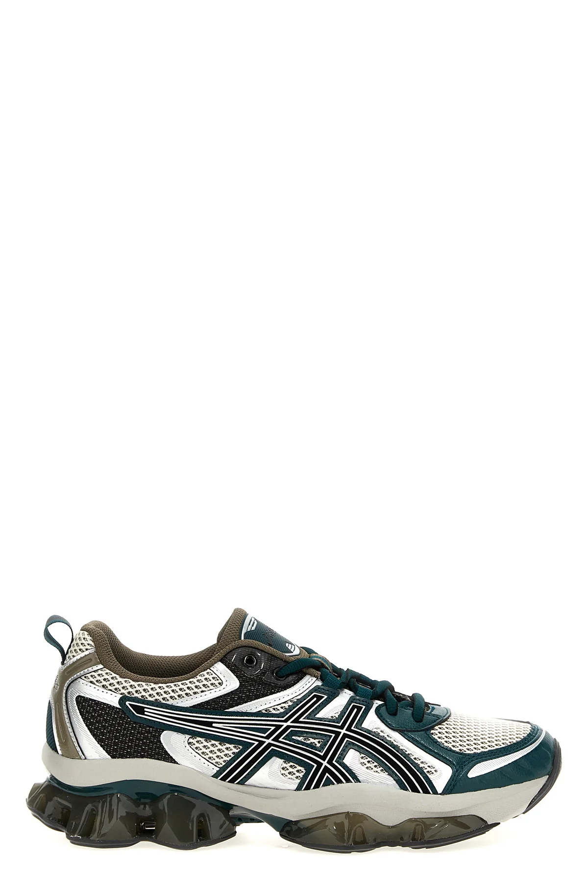 gel-quantum kinetic synthetic leather and mesh fabric sneakers