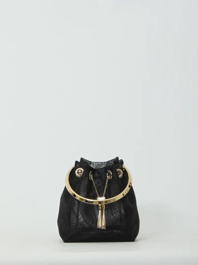 black mesh bon bon bag