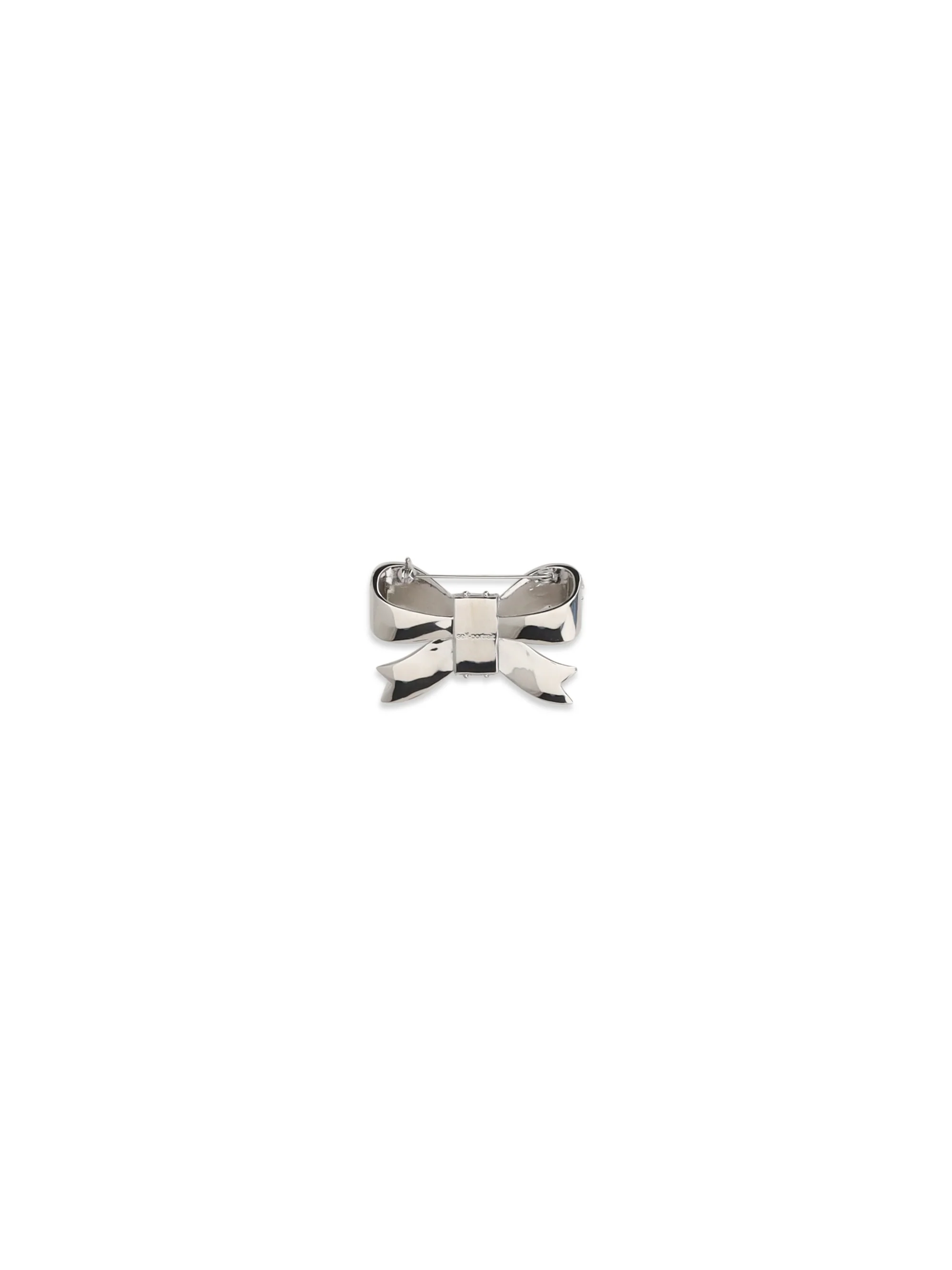 crystal bow brooch
