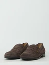 brown suede loafers