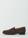 brown suede loafers