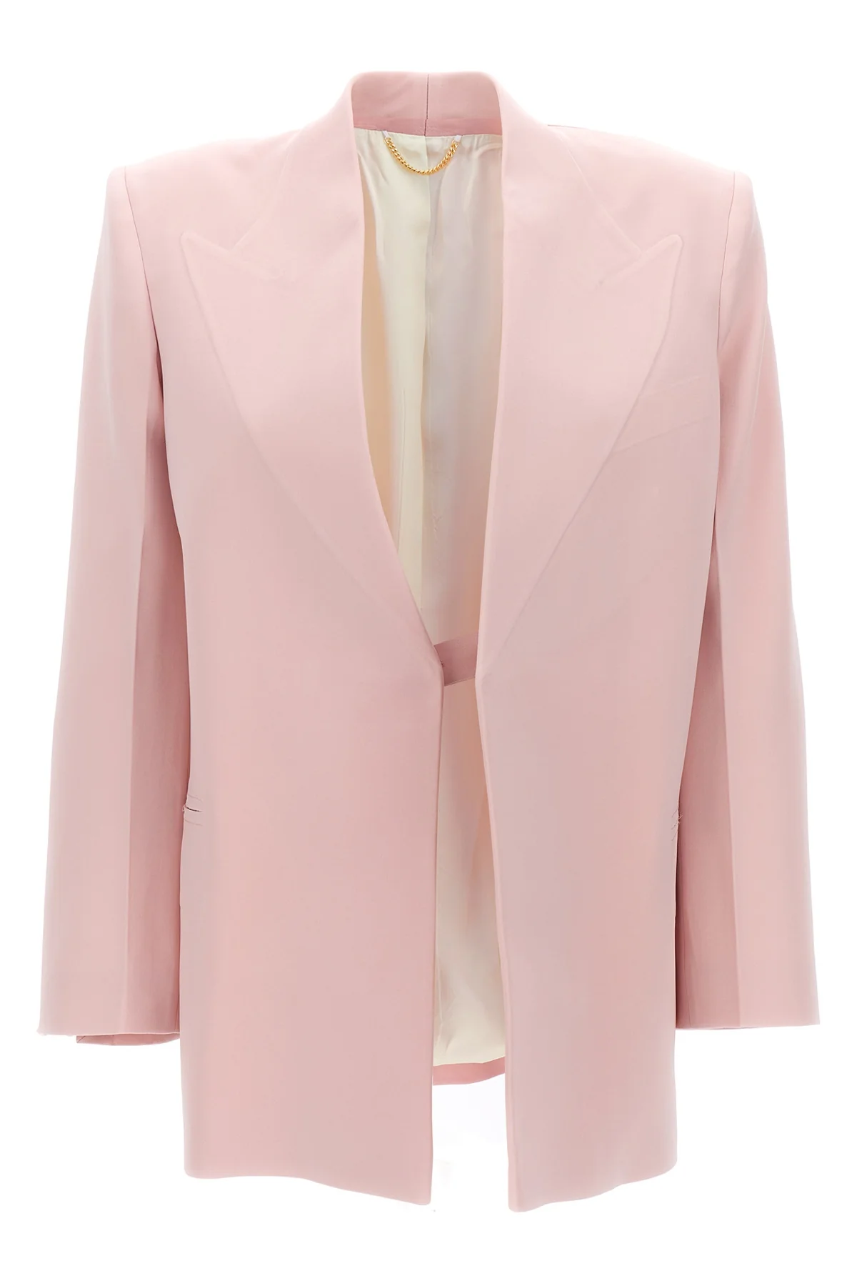 VICTORIA BECKHAM 6 single breast cady viscose blend blazer