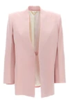 single breast cady viscose blend blazer