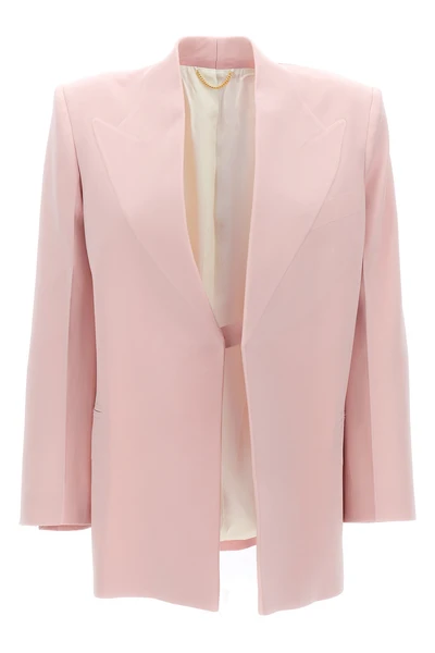 single breast cady viscose blend blazer