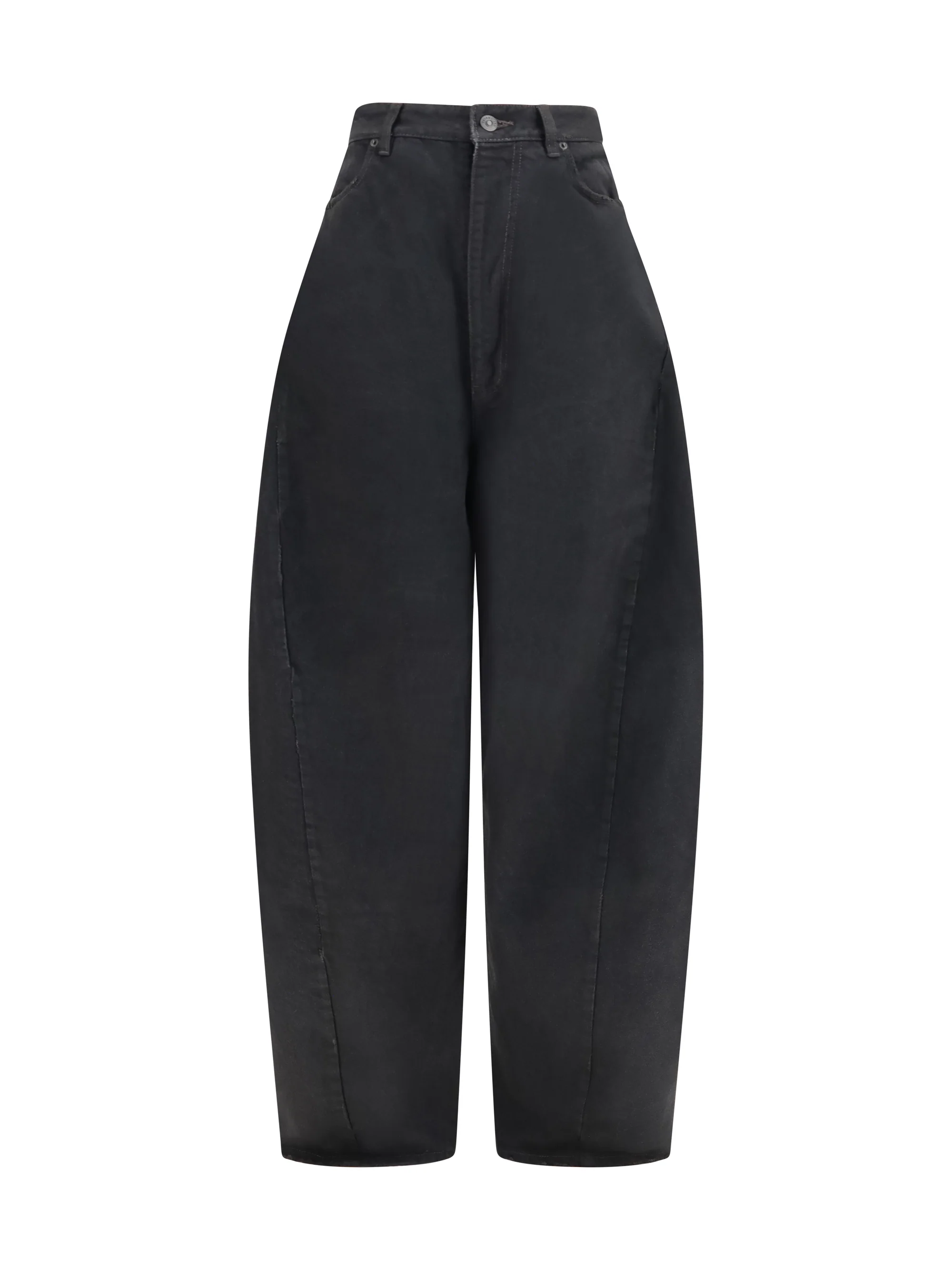 high-waisted twisted-seam pants