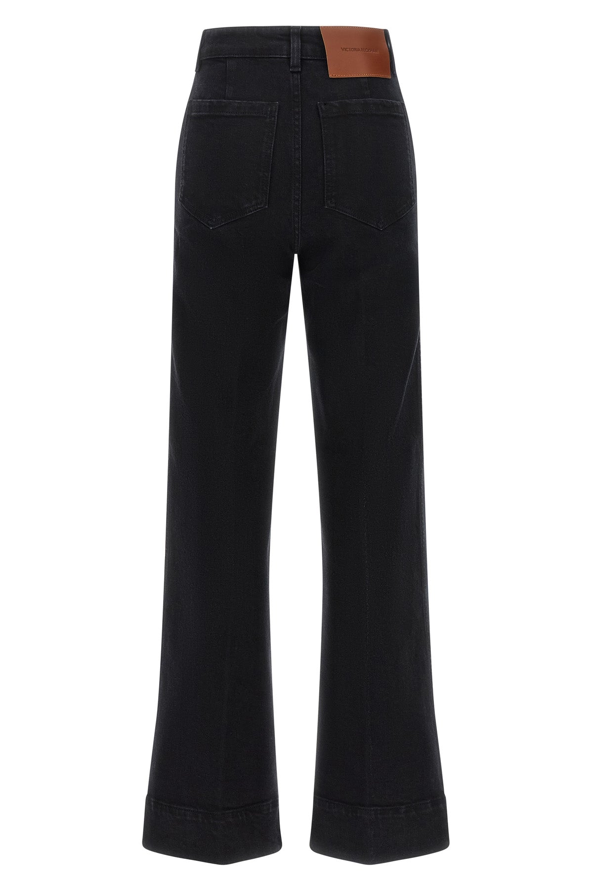 VICTORIA BECKHAM 24-32 alina jeans in washed black cotton denim