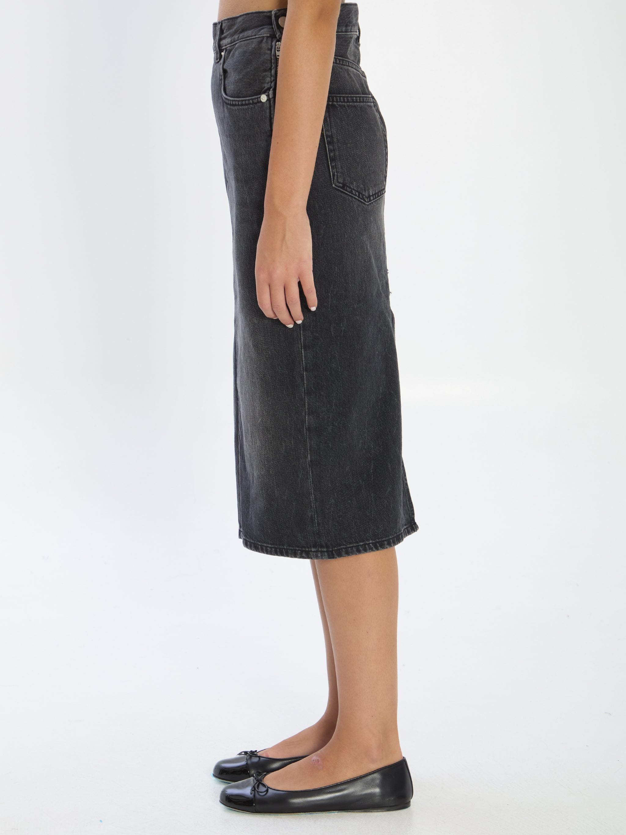 kim authentic denim skirt