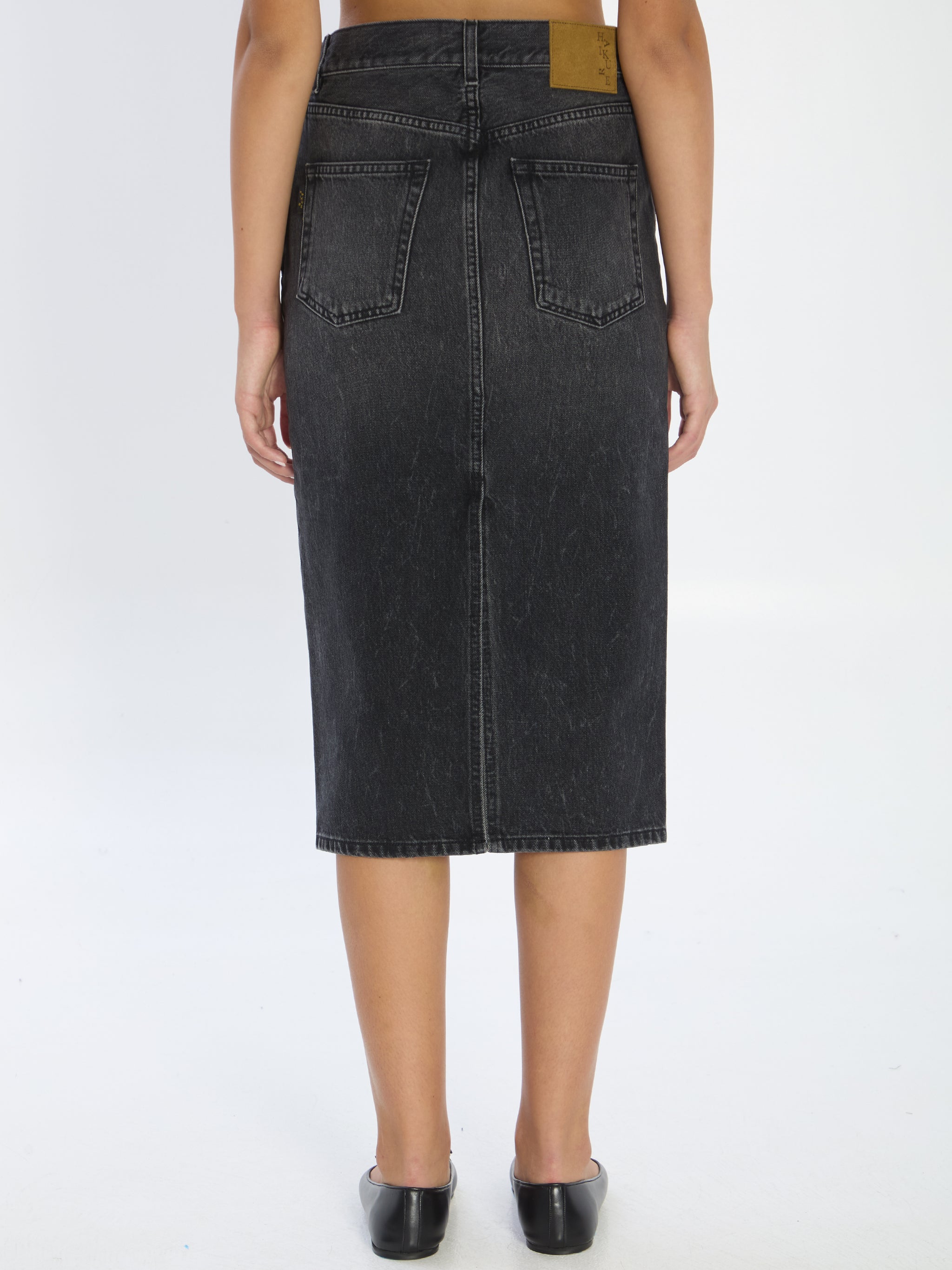 kim authentic denim skirt