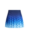 pleated mini skirt