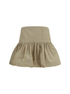 ruffled mini skirt