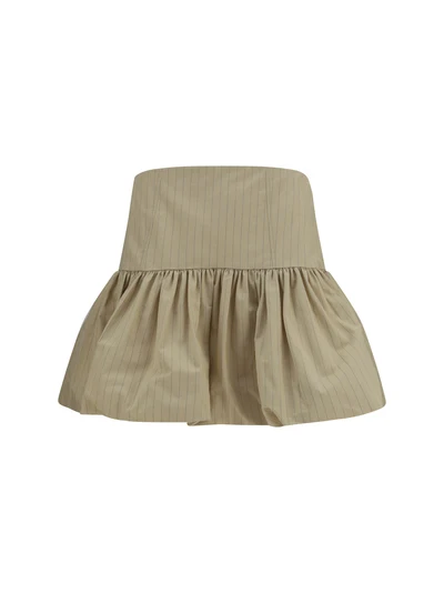 ruffled mini skirt