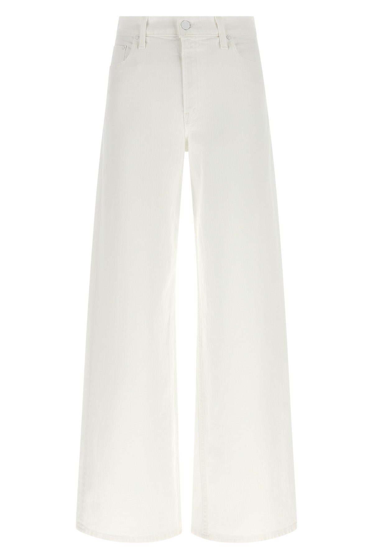 MOTHER 27 the rerun zip sneak jeans in superior rigid denim totally innocent wash