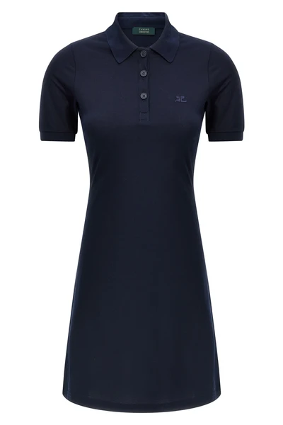 piqué cotton polo mini dress