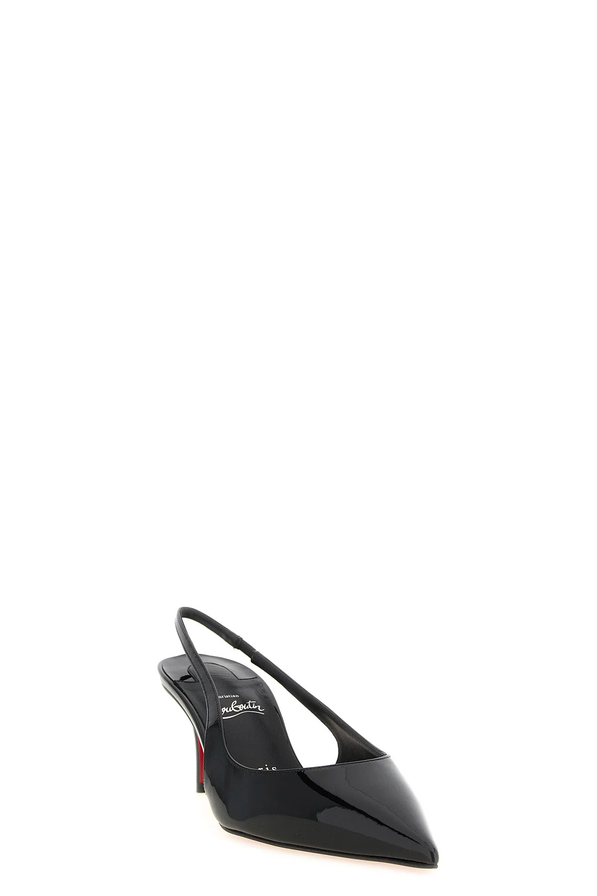 CHRISTIAN LOUBOUTIN 40 the christian louboutin miss z slingback shoe stands out for its tapered silhoue