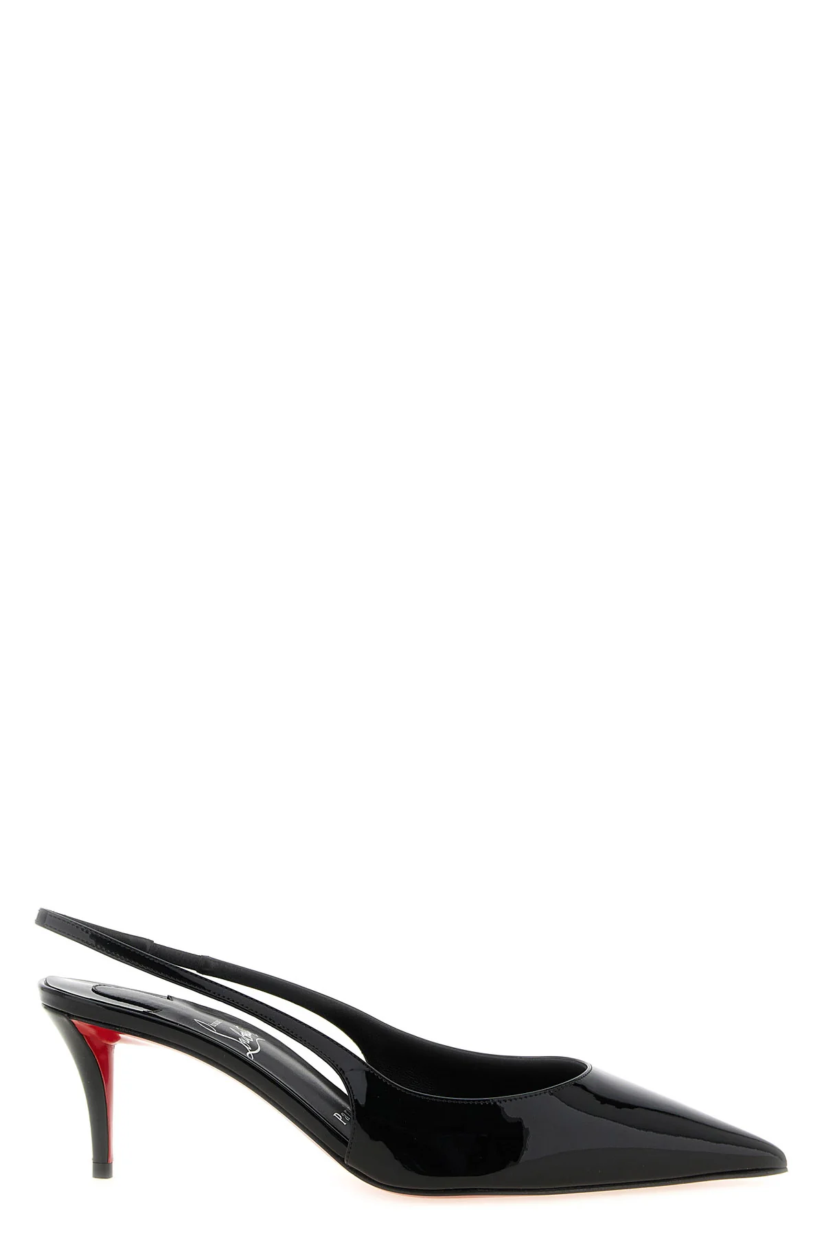 CHRISTIAN LOUBOUTIN 40 the christian louboutin miss z slingback shoe stands out for its tapered silhoue