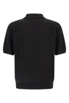 borges top polo shirt in lightweight cashmere linen and silk blend fabric