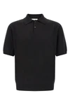 borges top polo shirt in lightweight cashmere linen and silk blend fabric