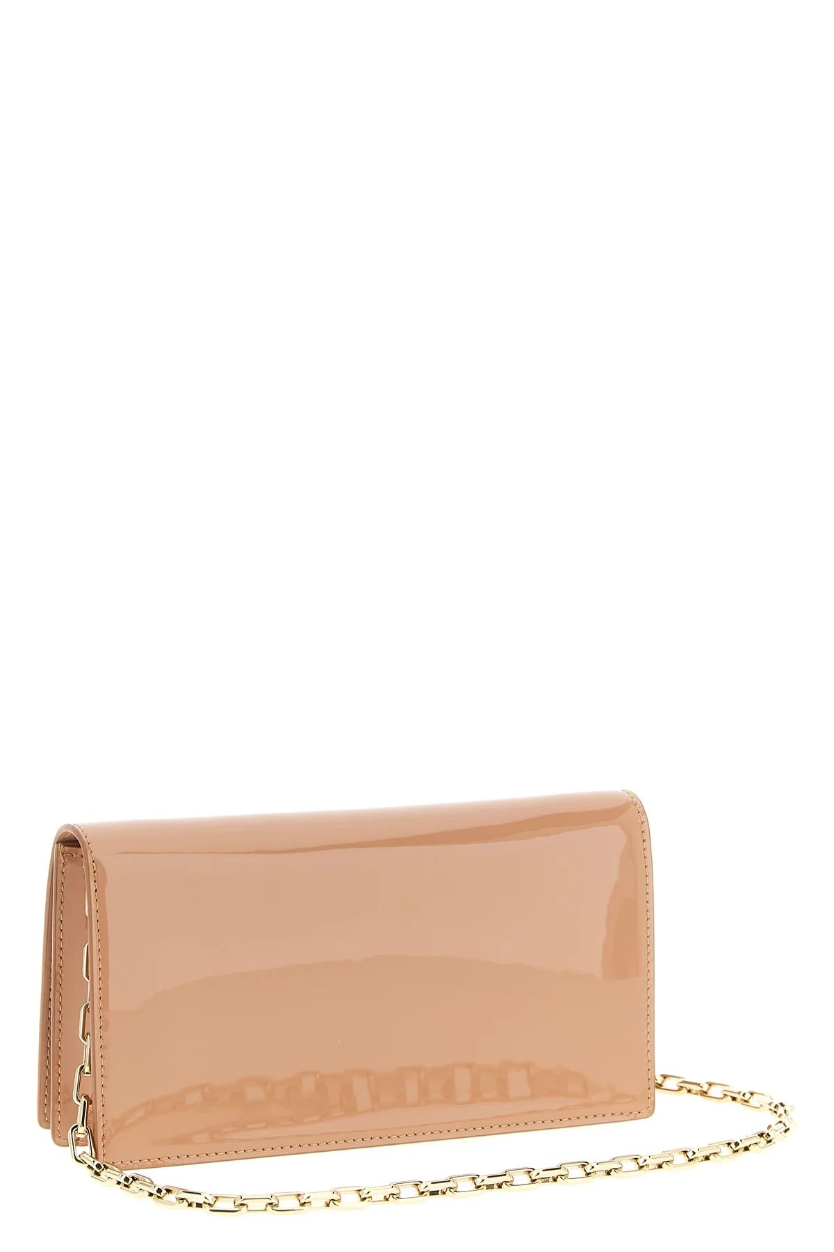 bettina patent calf leather clutch