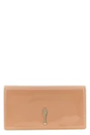 bettina patent calf leather clutch