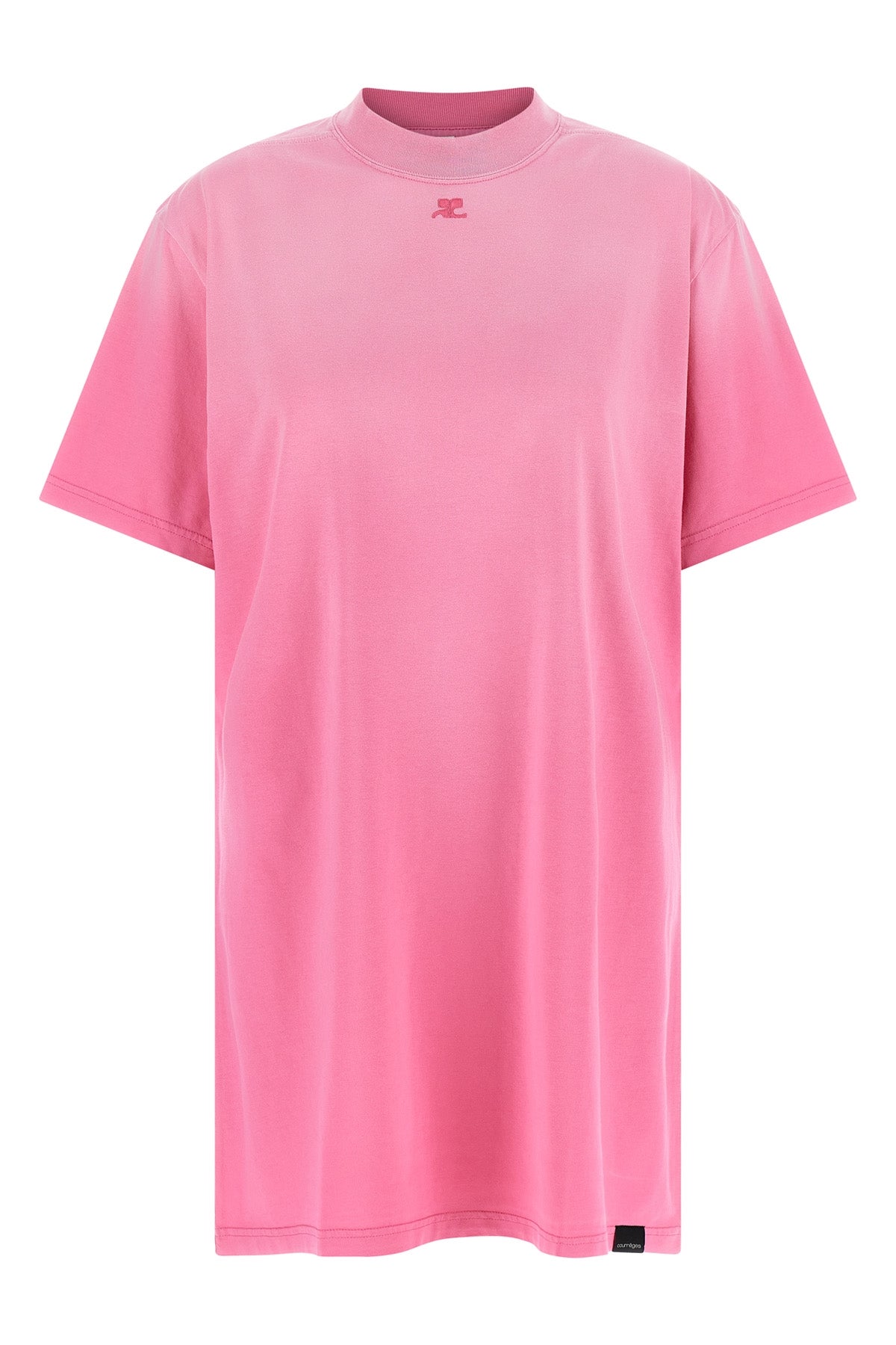 COURRÈGES M solarized t-shirt mini dress in solarized cotton jersey