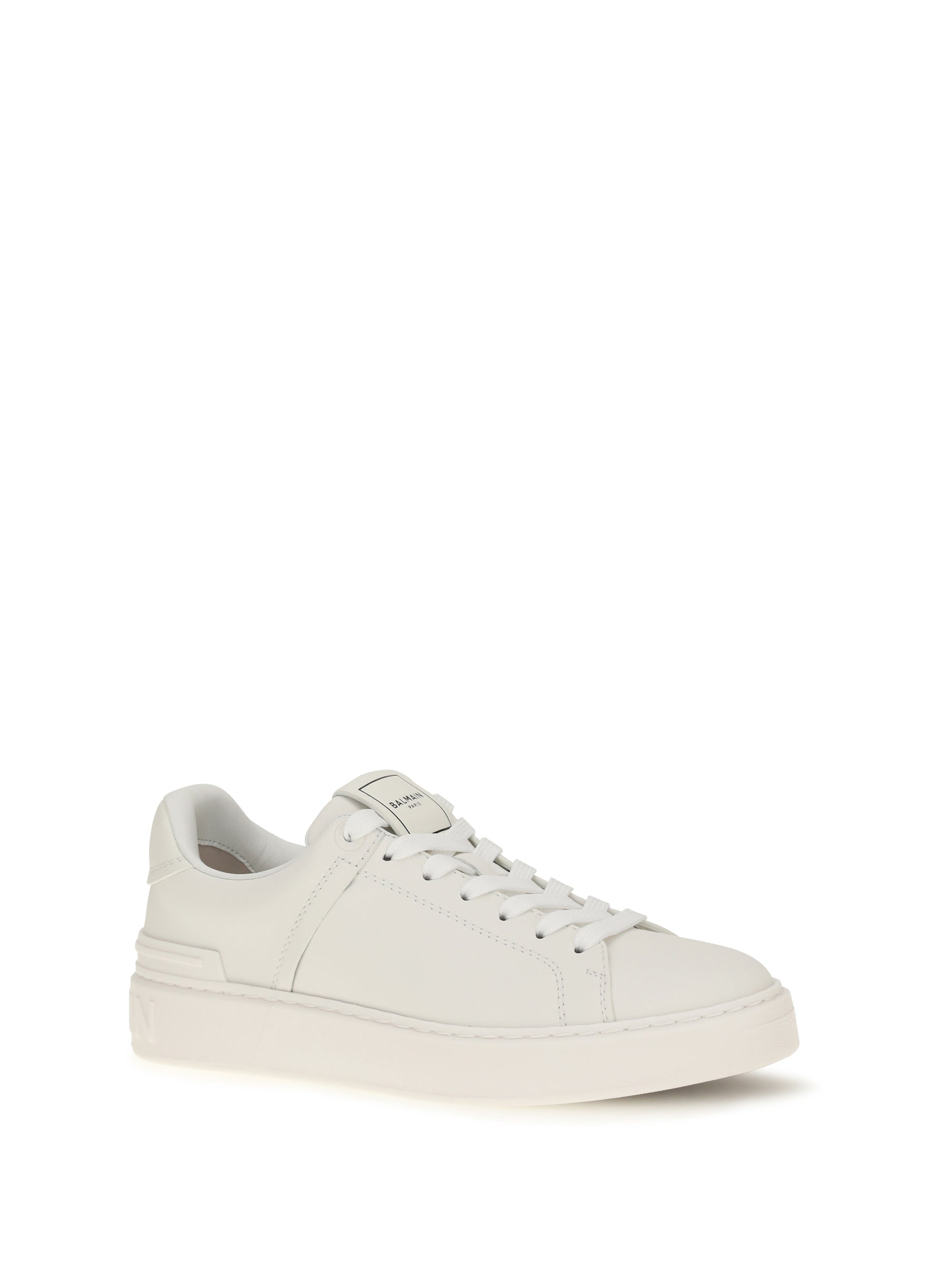 BALMAIN 36 b-court leather sneakers