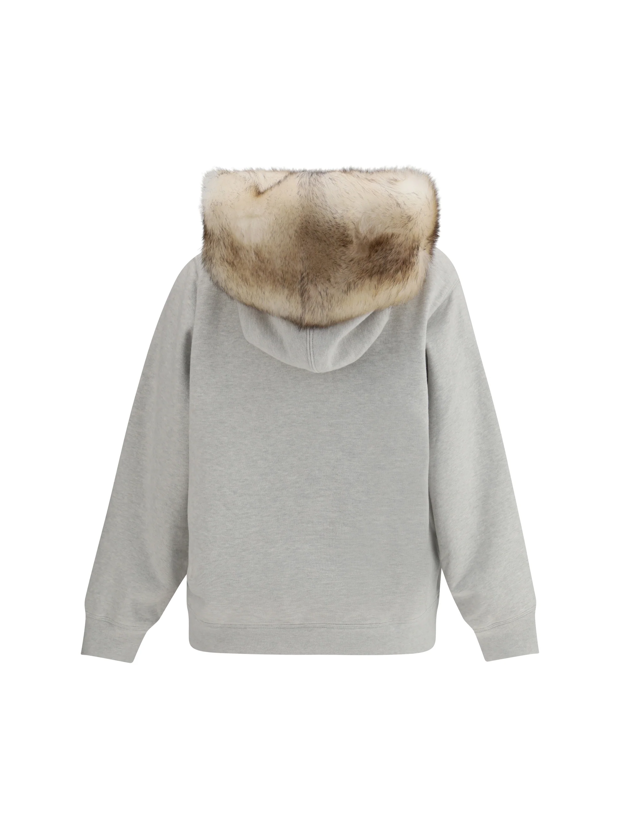 PRADA XS hoodie features a hood lined in shearling