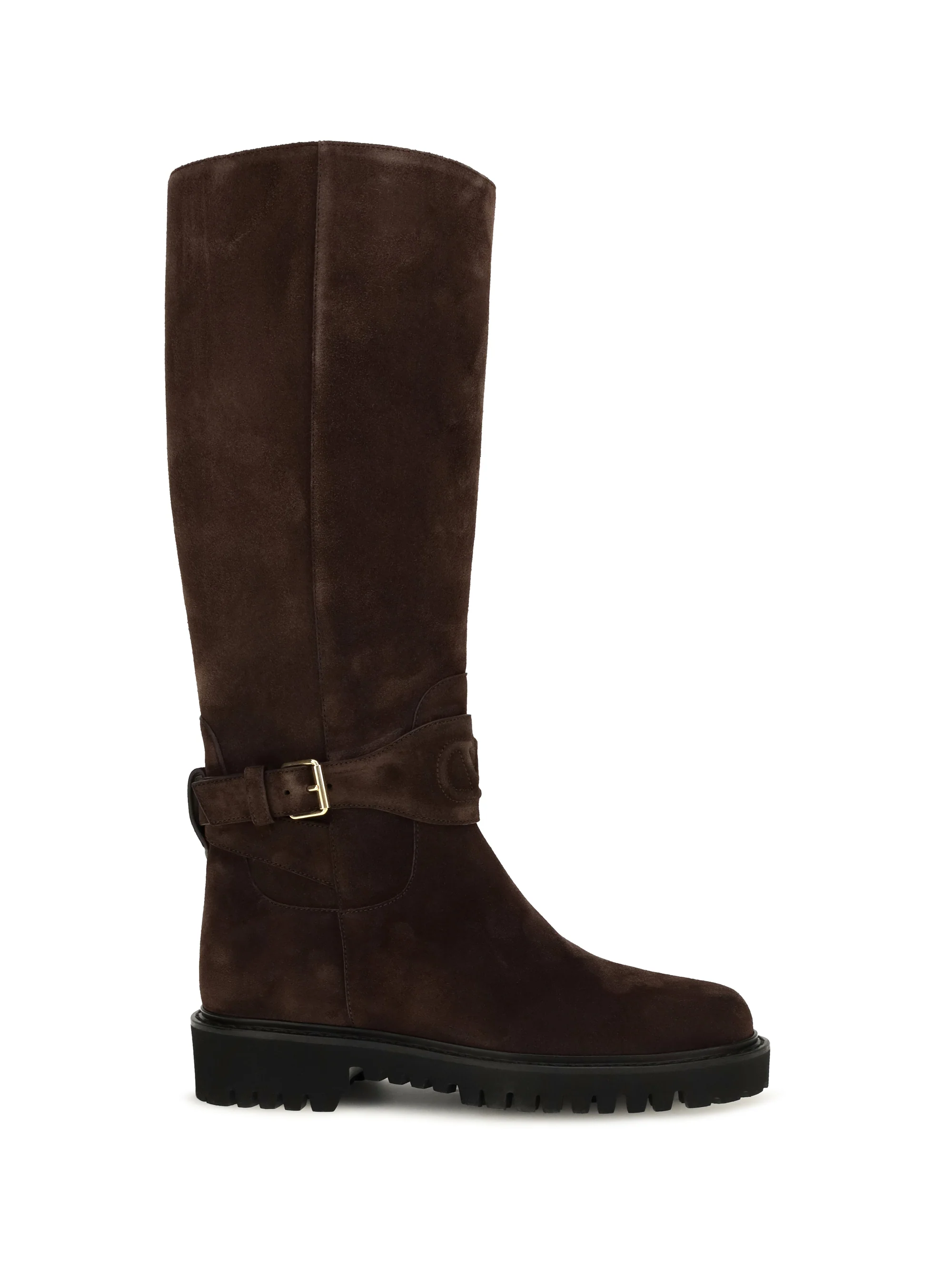 VALENTINO GARAVANI 36.5 vlogo signature suede high boots