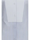 striped shirt with front detail