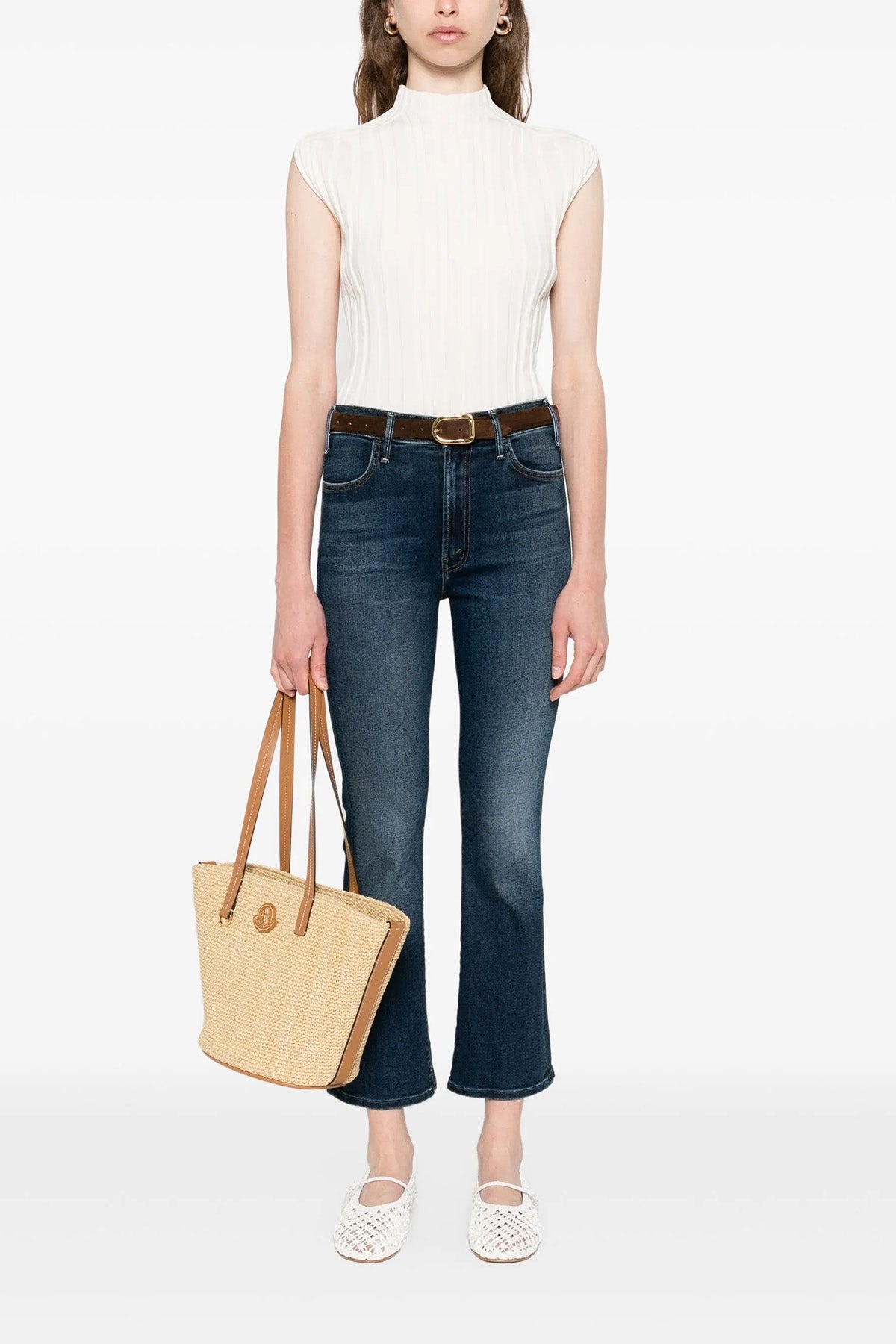 MOTHER 24 taking chances stretch denim the hustler ankle jeans