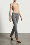 the hustler ankle fray stretch cotton denim jeans