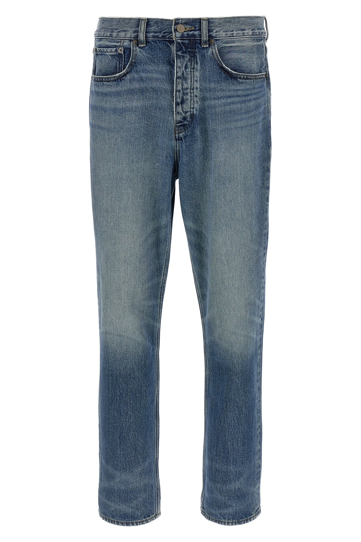 FEAR OF GOD ESSENTIAL 31 5 pocket stonewashed cotton denim jeans