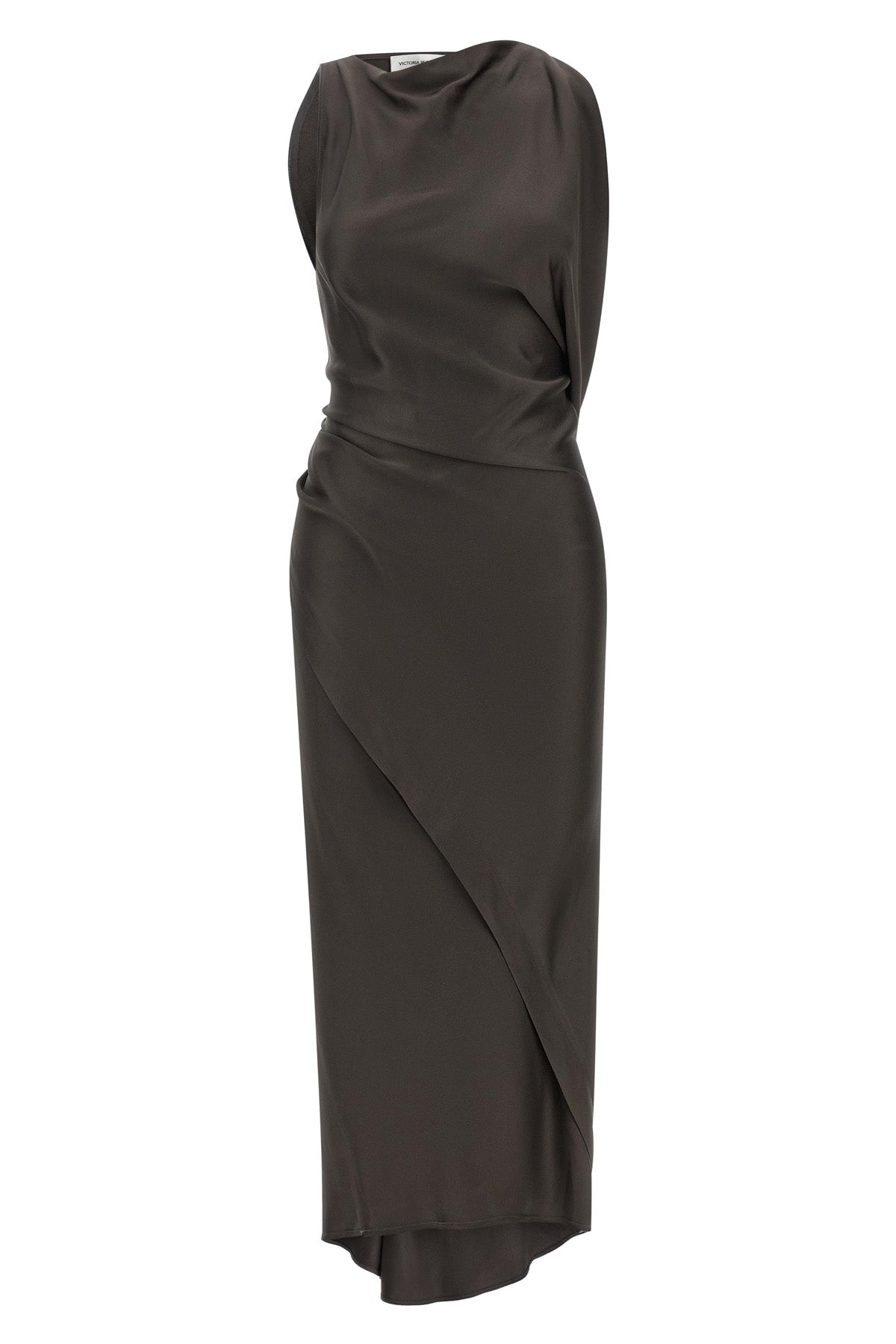 VICTORIA BECKHAM 6 kyra crêpe satin midi dress draped