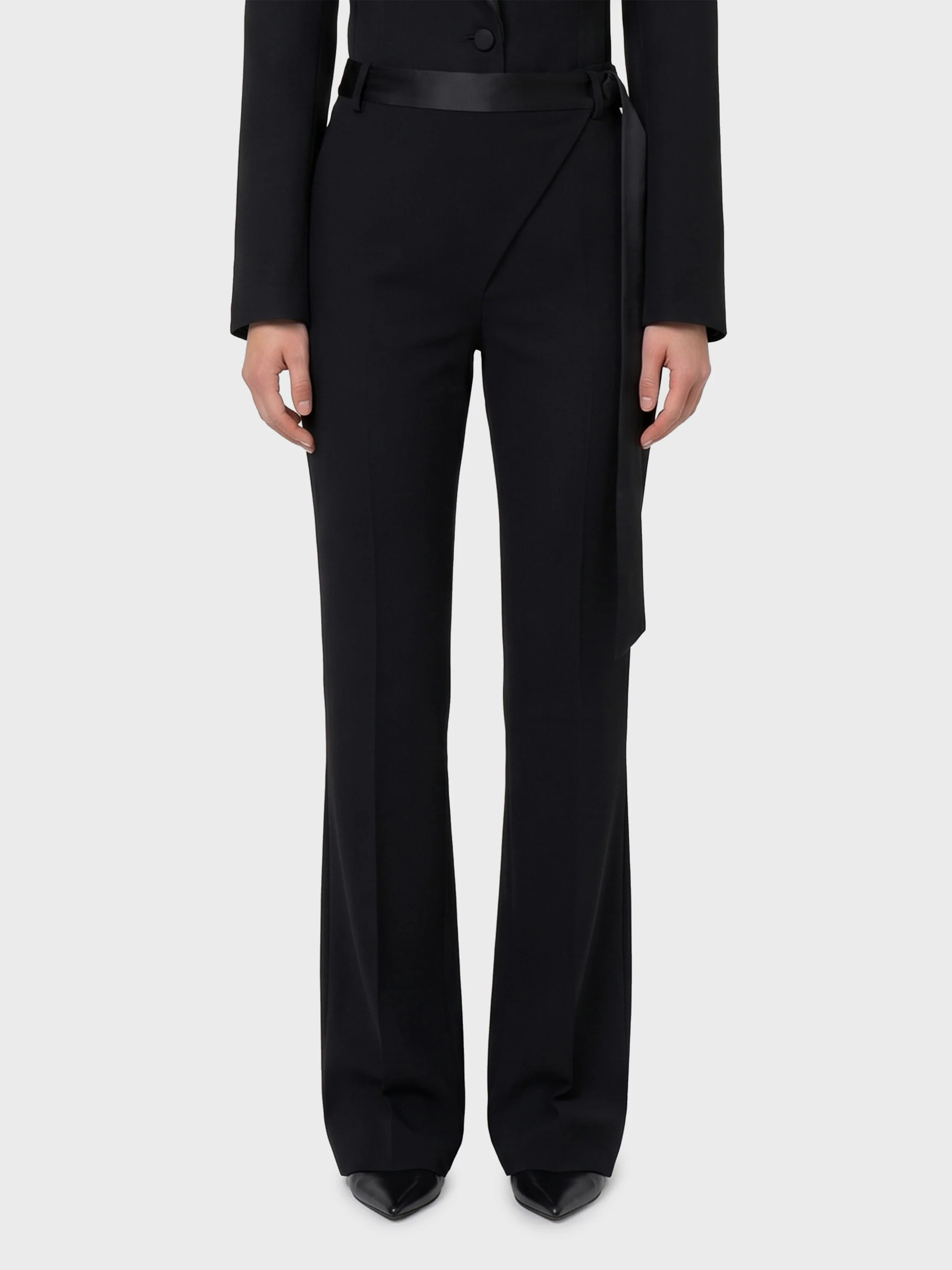 tuxedo trousers in virgin wool