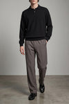 ry top polo shirt in french terry cotton and cashmere