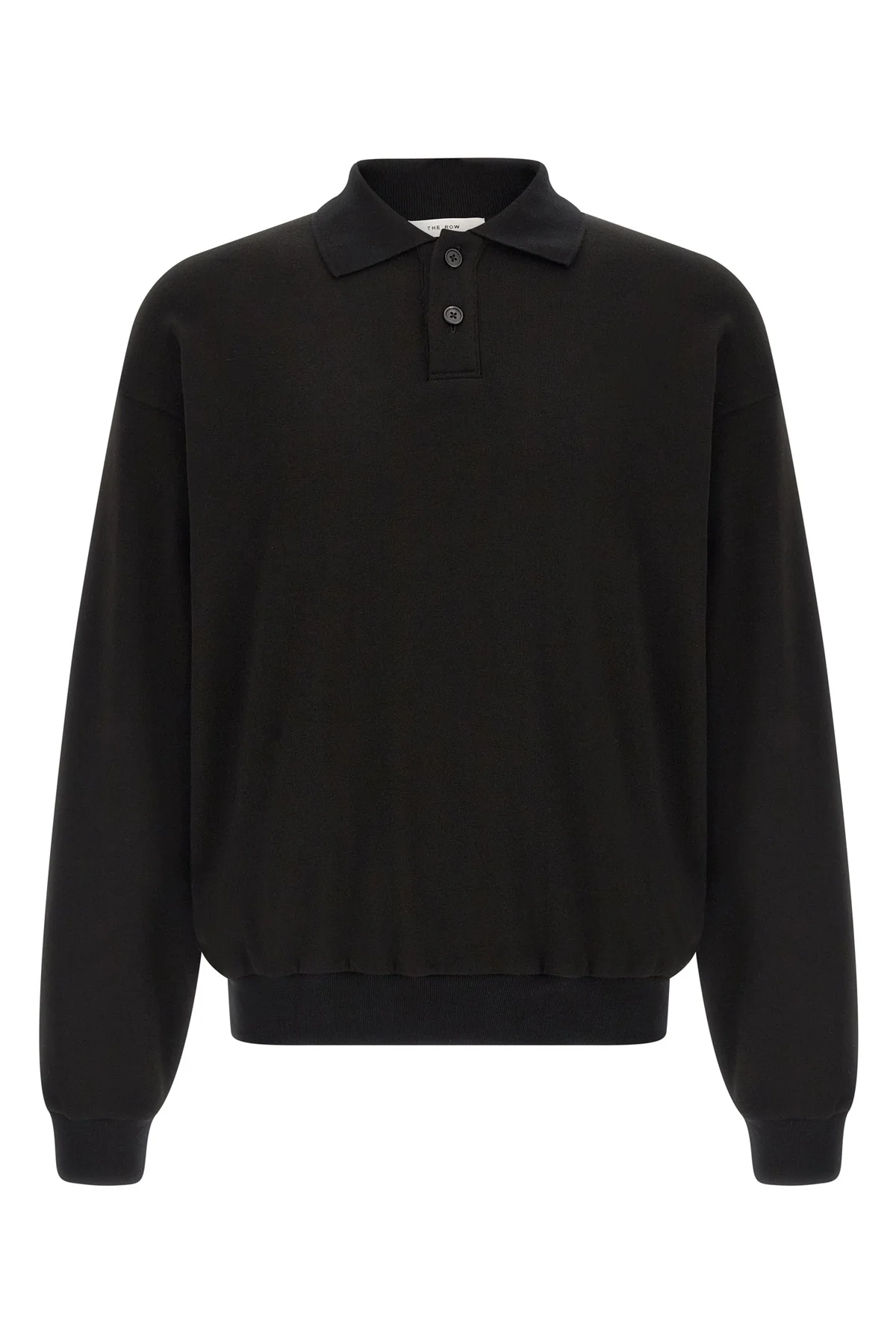 THE ROW L ry top polo shirt in french terry cotton and cashmere