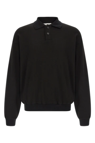 ry top polo shirt in french terry cotton and cashmere