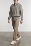 ry top polo shirt in french terry cotton and cashmere