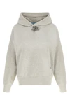 the prada pure cotton hoodie redefines the codes of sportswear through sophistic