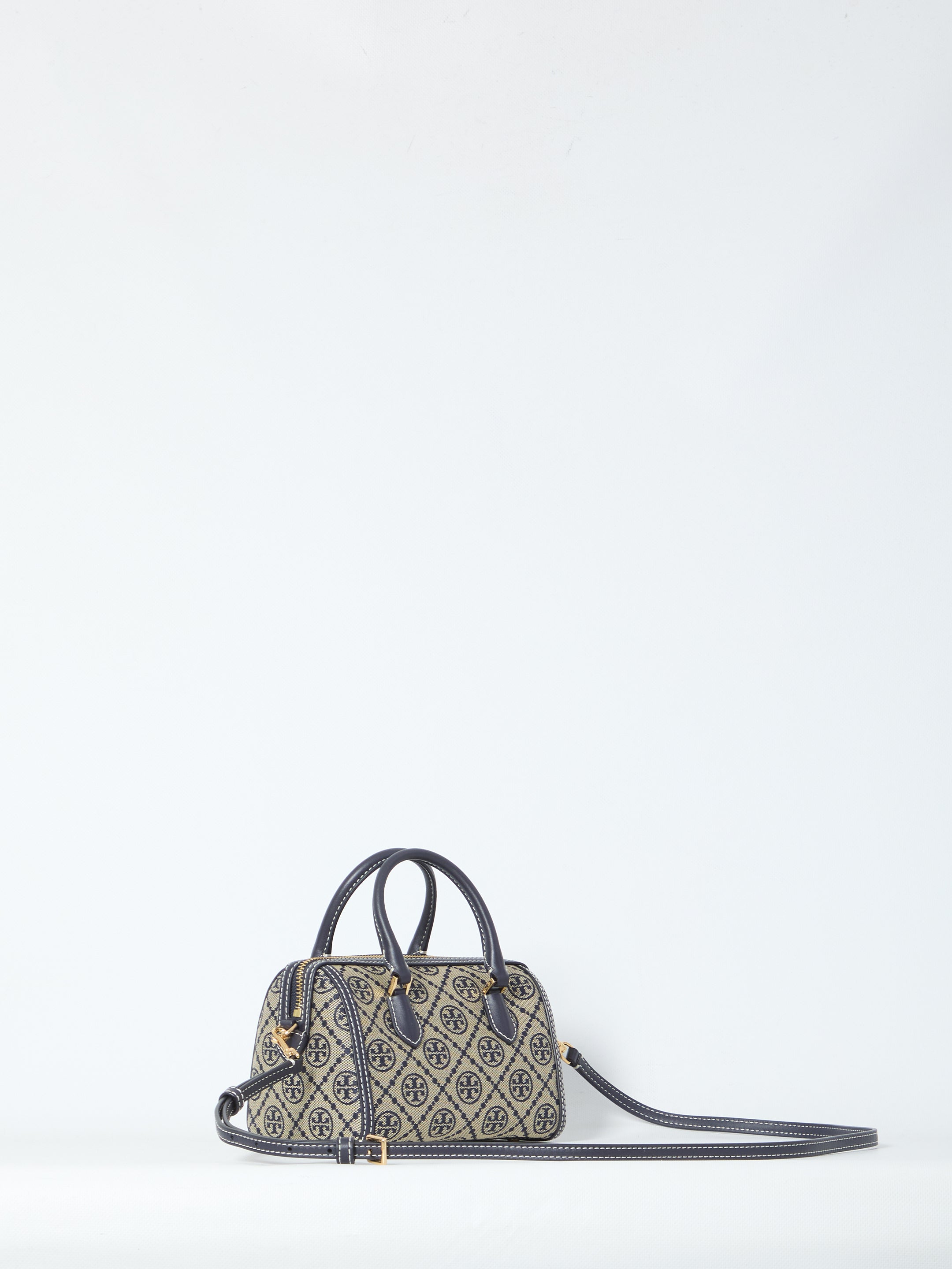 TORY BURCH OS t monogram barrel bag mini