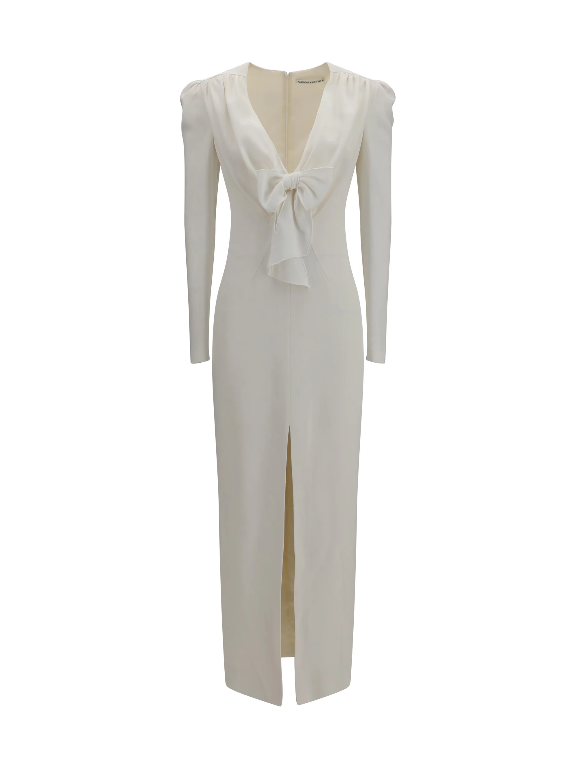 ALESSANDRA RICH 40 v-neck dress with bow