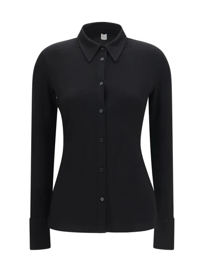 viscose shirt with high cuffs